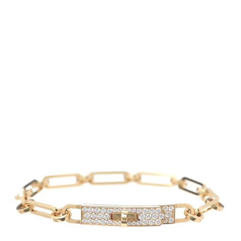 hermes kelly chaine bracelet diamond|Hermes kelly diamond bangle.